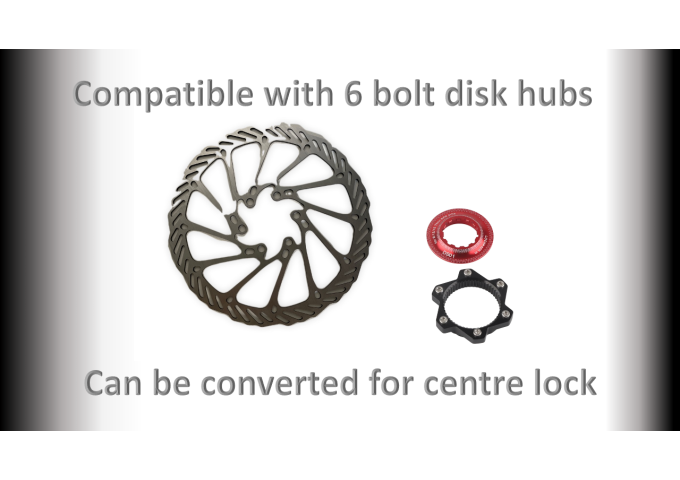 BRAKE Disc Brake Rotor - 140mm - 6 Bolt
